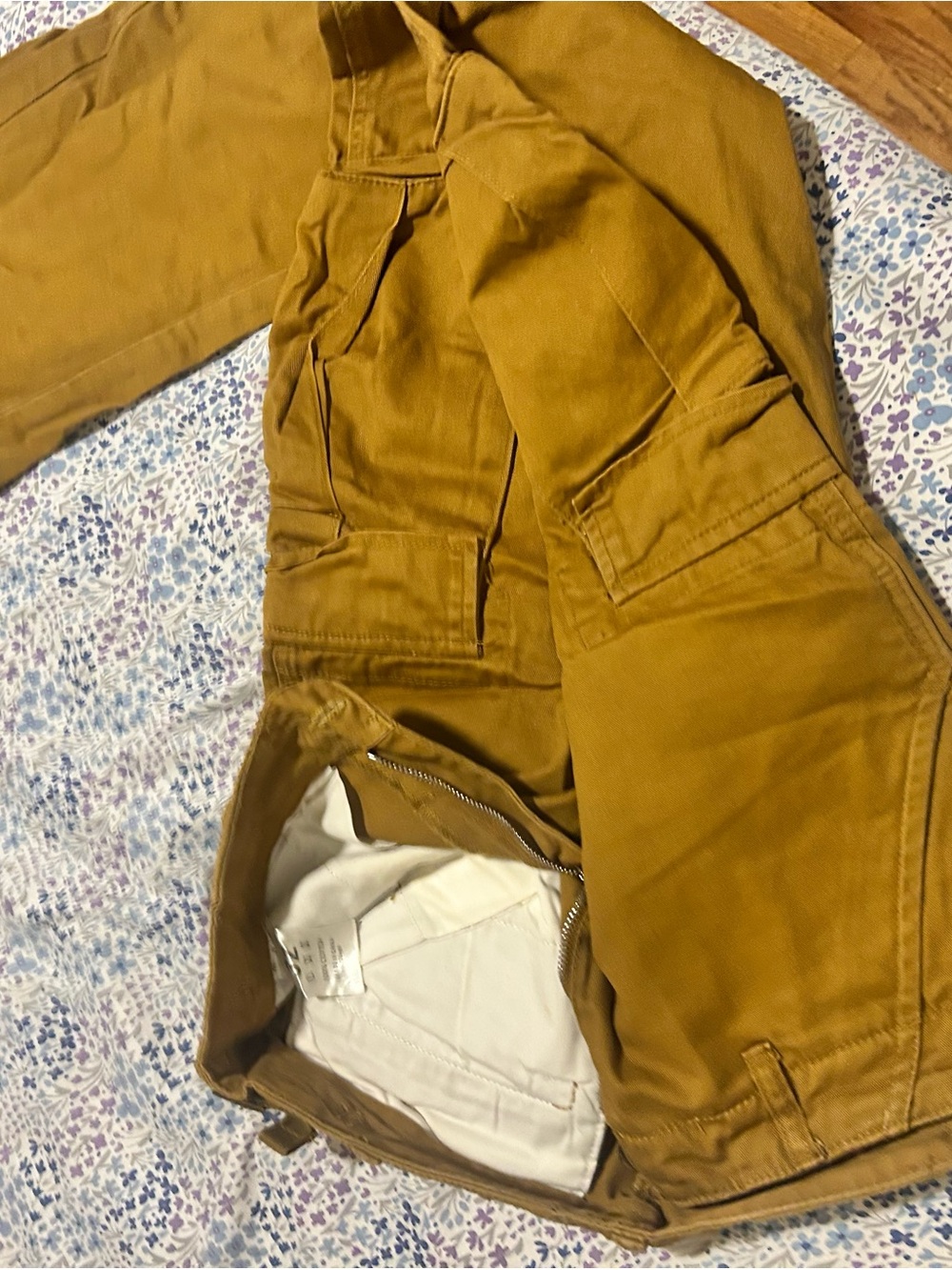 MNML Men's Cargo Pants in Mustard